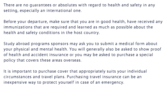 text Health and Saftey