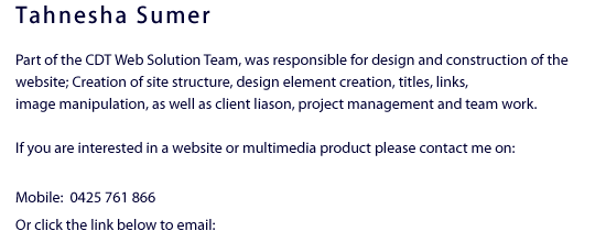 Tahnesha Sumer information