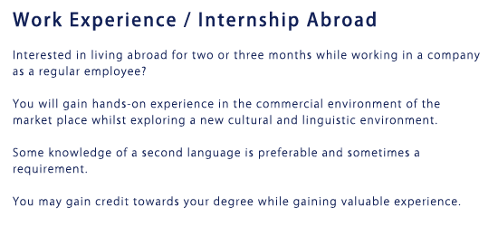 work experience